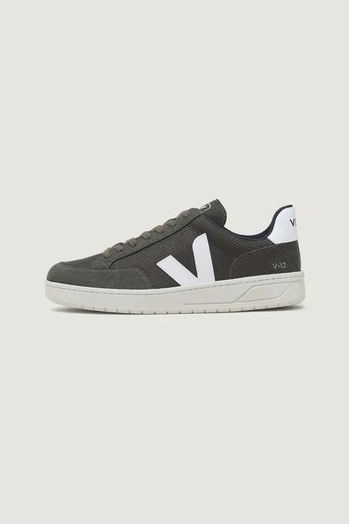 Tenis Veja V12 b Mesh Olive White